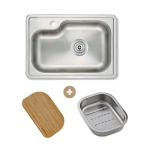 pileta simple 801e c/ tabla y  bandeja