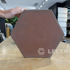 mosaico calcáreo hexagonal rojo 25x25 el 511 r