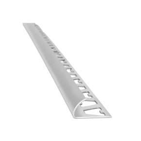 guardacanto arco color cromo mate 10x2500 1383 aluminio