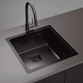 pileta simple essentia black 640b 40x40x20