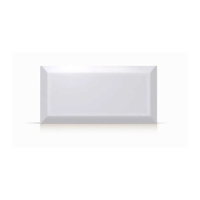 cerámica bisote blanco brillante 1era 7,5x15