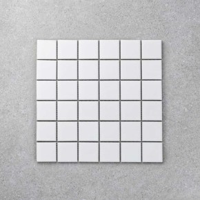 malla quadra matte white 5x5 ckm201b