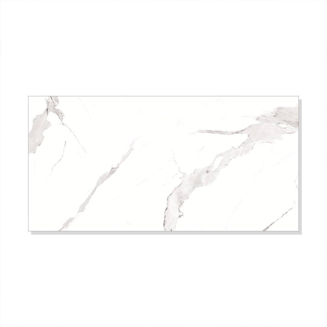 PORCELANATO CALACATA WHITE PLUS PULIDO 1ERA 80X160 RECTIFICADO - LECER