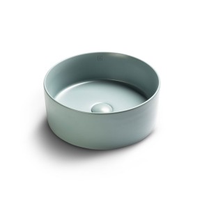 circular light green matte bacha apoyo c/ click clack diam 36