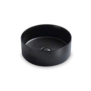 circular black matte bacha apoyo c/ click clack diam 36