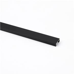 nuevo listel color negro mate 20x2500 aur2075i aluminio